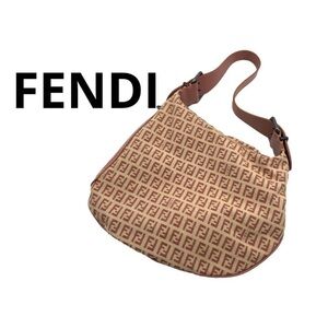 Fendi Tan and Brown Shoulder Bag